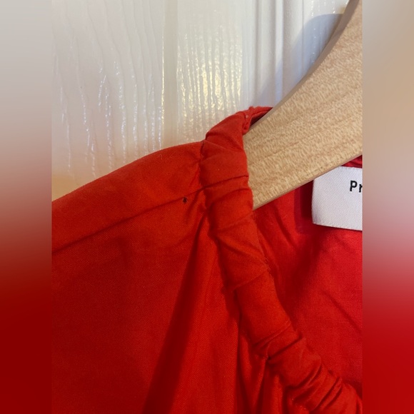 Proenza Schouler White Label Cotton Poplin Midi Dress in Poppy Size XXS - Picture 6 of 12